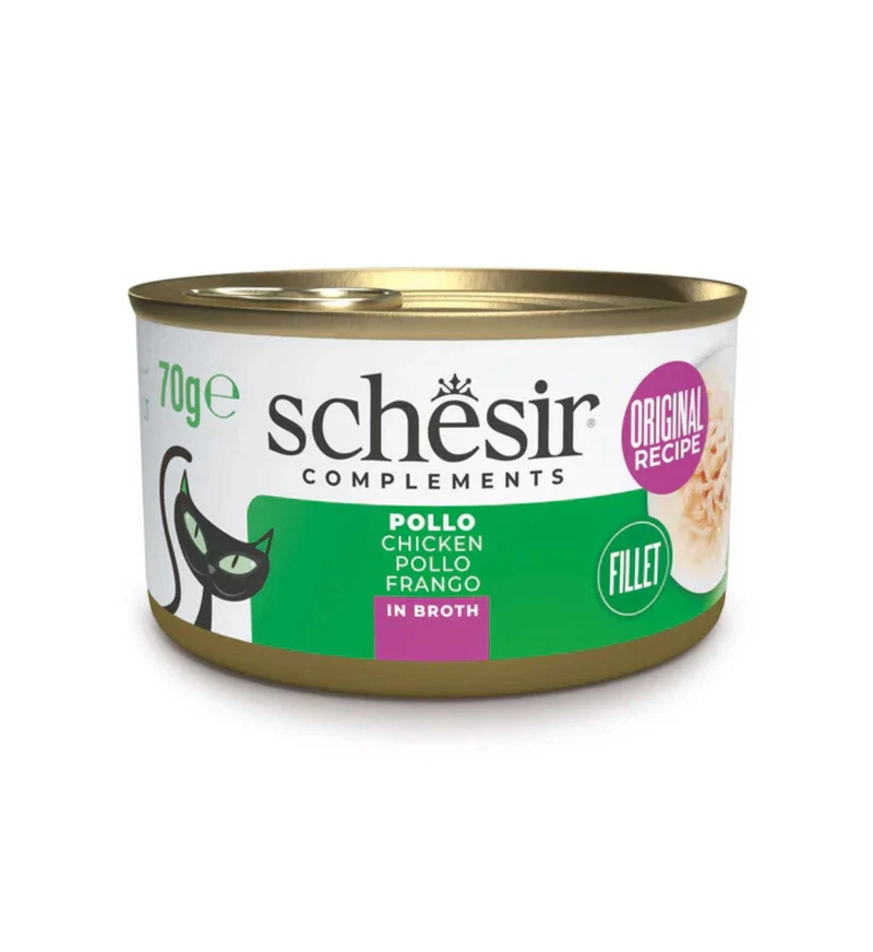 SCHESIR GATTO COMPLEMENTARE POLLO IN BRODO DA 70 GR