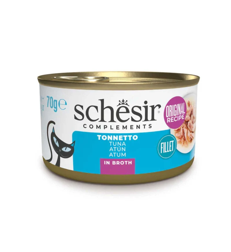 SCHESIR GATTO COMPLEMENTARE TONNO IN BRODO DA 70 GR
