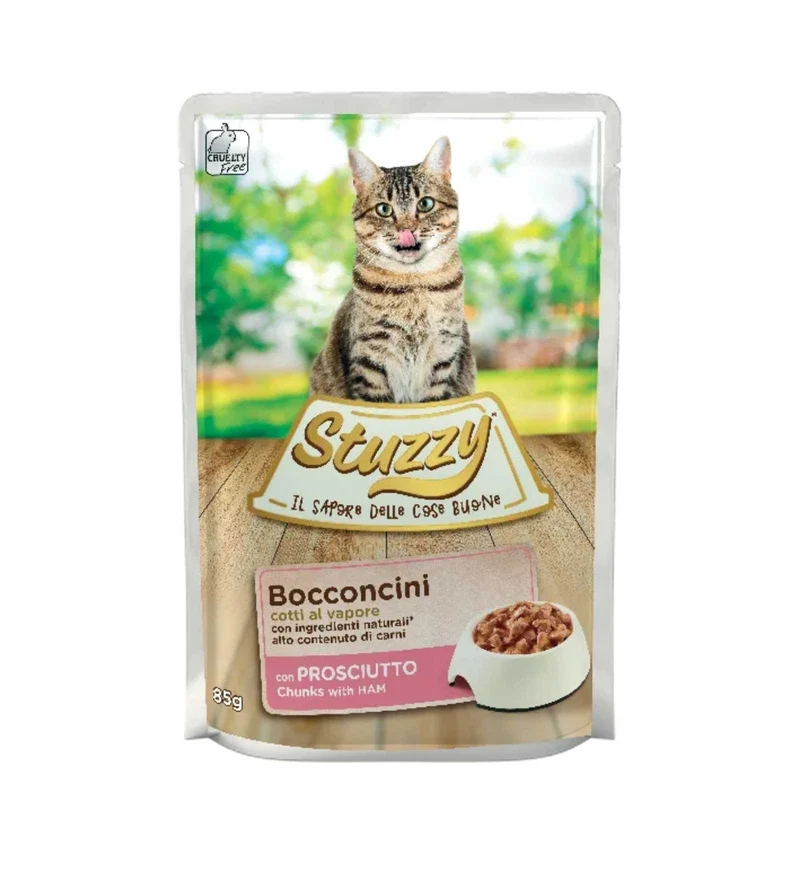 STUZZY GATTO JELLY CON PROSCIUTTO DA 85 GR IN BUSTA