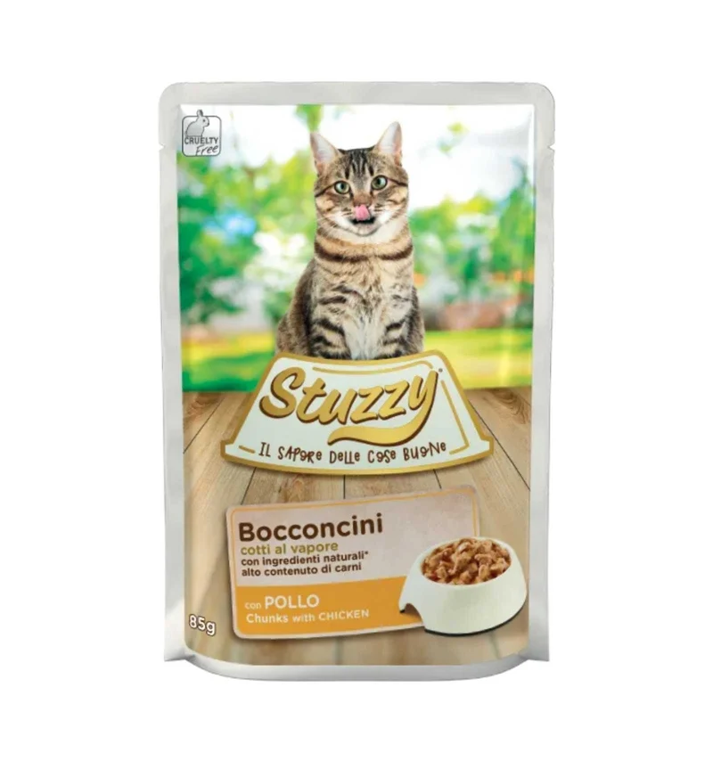 STUZZY GATTO BOCCONCINI CON POLLO DA 85 GR IN BUSTA