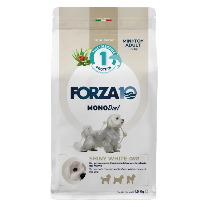 Forza 10 - MonoDiet - Mini&Toy - Shiny White Care - 1.5kg