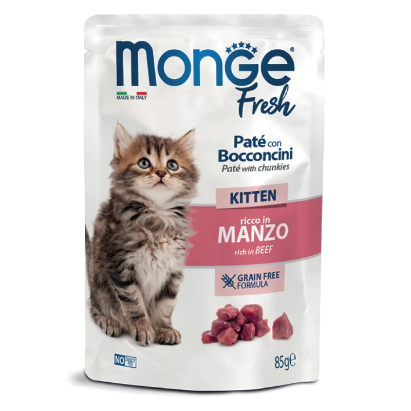 Monge Cat - Fresh - Kitten - Manzo - 85gr