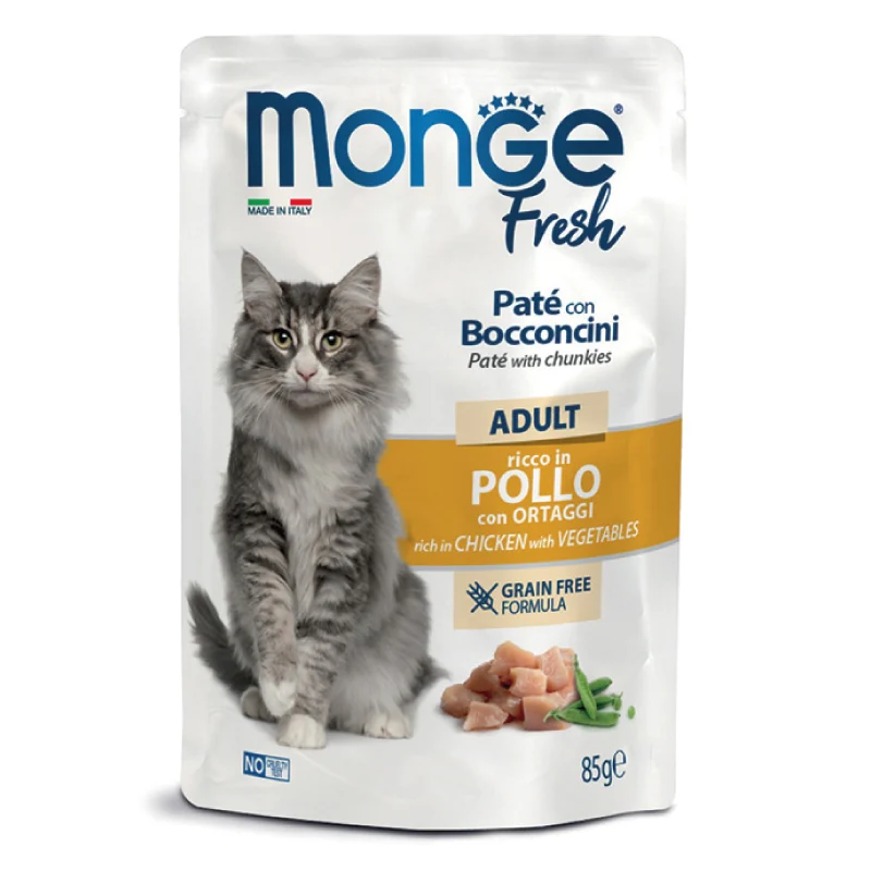Monge Cat - Fresh - Adult - Pollo/Ortaggi - 85gr