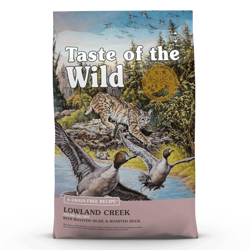 Taste of The Wild LowLand Creek Feline Recipe Dry Cat Food With Roasted Quail & Duck