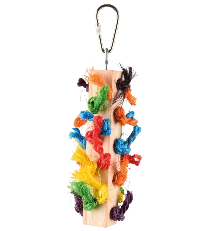 Flamingo - Gioco per Uccelli - in Legno con Corde