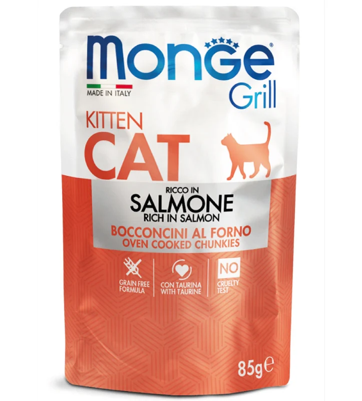 Monge Cat - Grill - Kitten - Salmone - 85gr