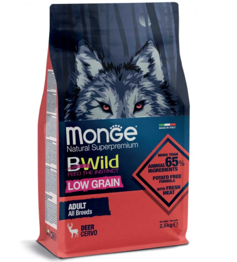 Monge - BWild Dog - Low Grain - All Breeds - Adult - 2.5 kg