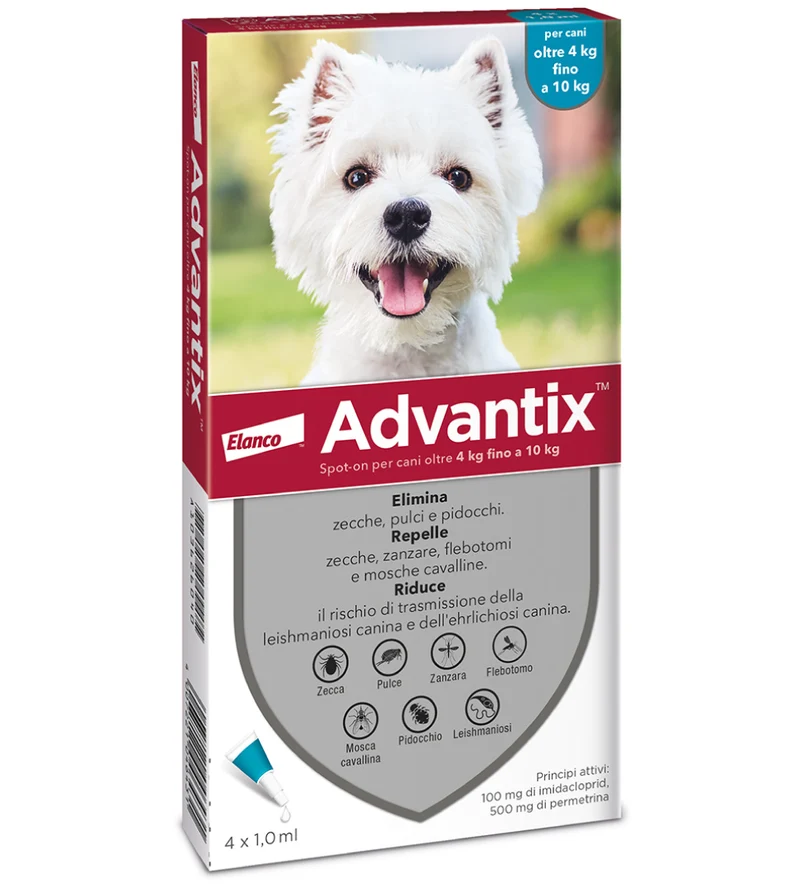 Elanco - Advantix - Da 4 a 10 kg - 4 pipette