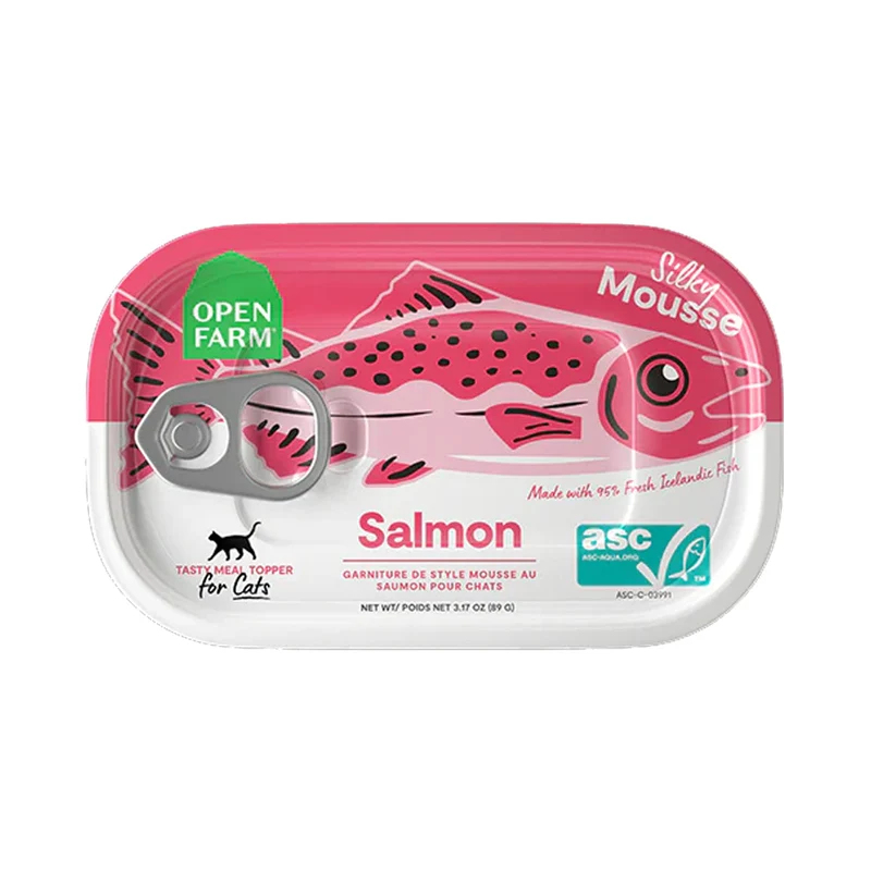 Expiry Date 31-Dec-26 Open Farm Salmon Meal Topper for Cats - 89G