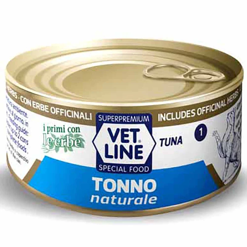 Alimento umido gatto adulto tonno naturale 70g Vet Line