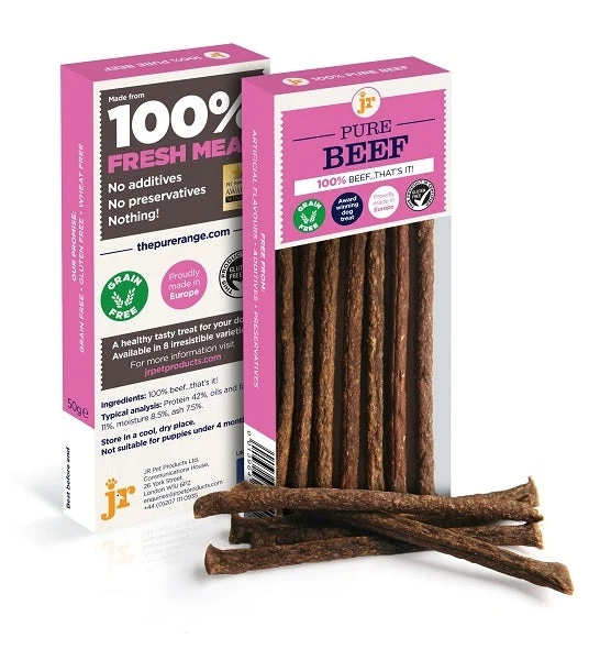 Expiry Date 31-Oct-26 Jr Pet Products Pure Beef Sticks - BEEF/50G