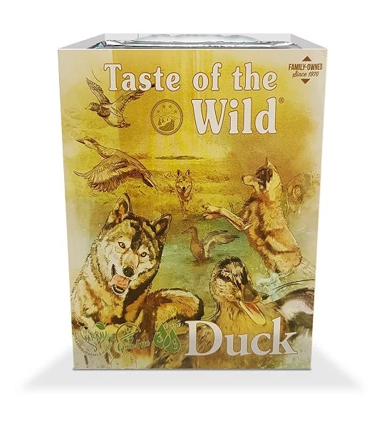 Expiry Date 24-Oct-26 Taste of the Wild Duck with Fruit & Vegetables Tray Wet Dog Food - 390G
