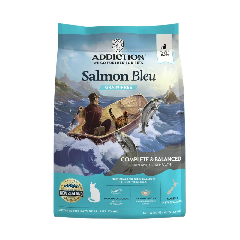 Addiction Salmon Bleu Skin & Coat Dry Puppy Food 1.8KG