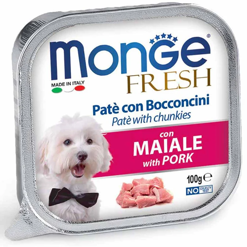 Alimento cane Monge Fresh Maiale 100g