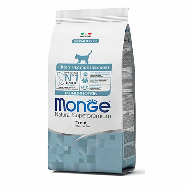 Alimento gatto Monge Natural Monoprotein kitten Trota