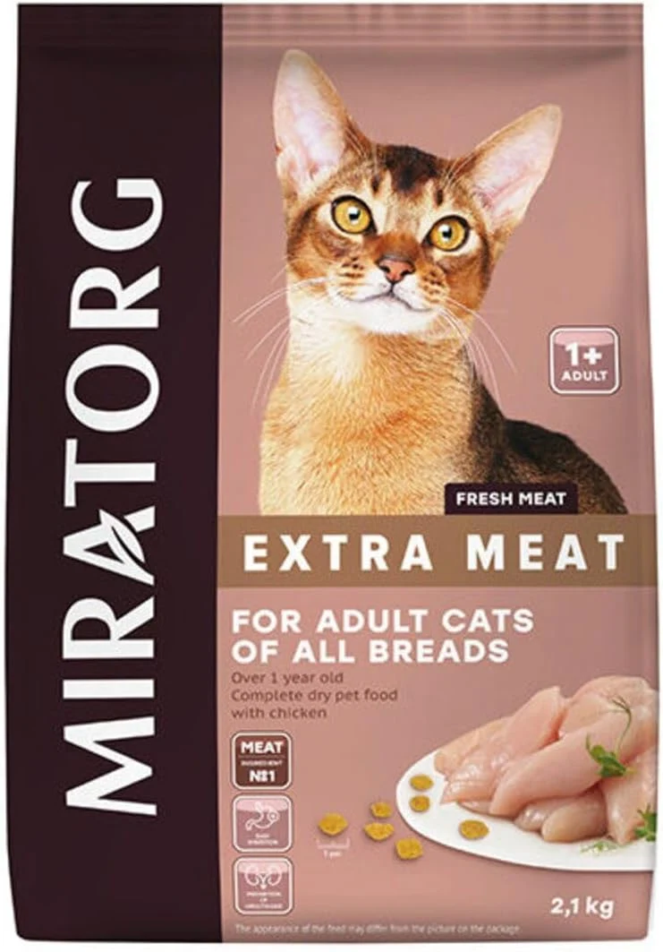 Miratorg EXTRA MEAT with Chicken for All Breed Cat Dry Food