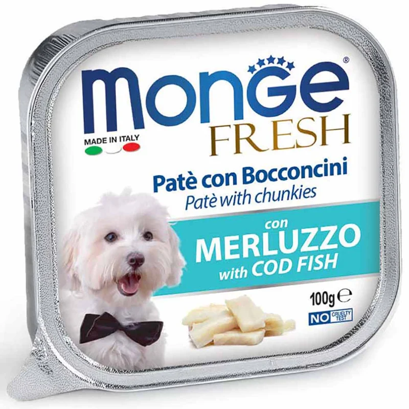 Alimento cane Monge Fresh Merluzzo 100g