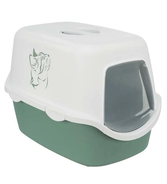 Trixie Vico Cat Litter Tray Printed with/ Hood 40x40x56cm