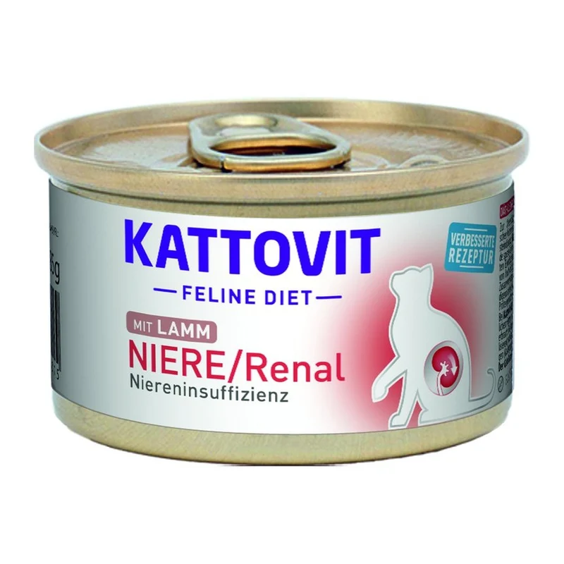 Lattina Kattovit Feline Diet Renal Agnello per Gatti 85g