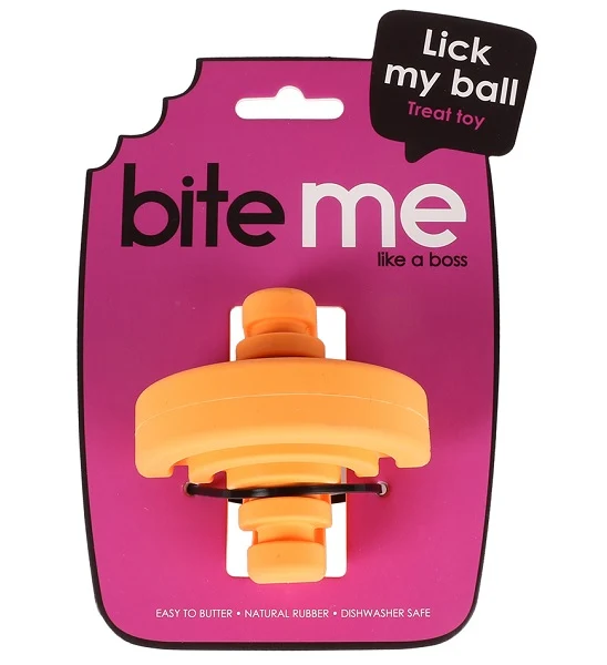 ebi Bite Me 'Lick My Ball' Dog Toy 7.8cm