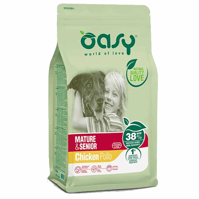 Alimento secco per cani Oasy Mature Senior Pollo 12 kg