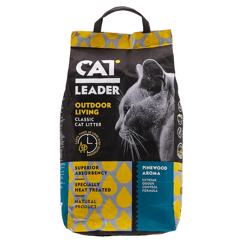 Cat Leader Classic Outdoor Pinewood Aroma Absorbent Cat Litter - 5Kg