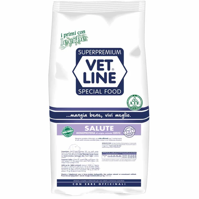 Alimento secco cane adulto Salute cervo Vet Line