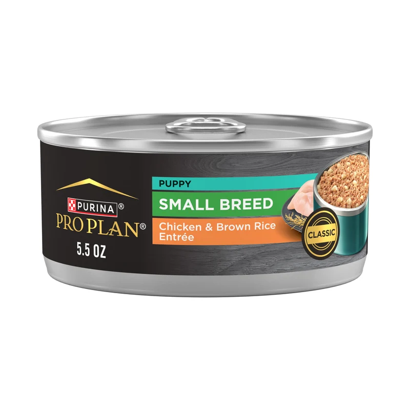 PURINA Pro Plan Small Breed Puppy Wet Dog Food With Chicken & Brown Rice Entree 156G