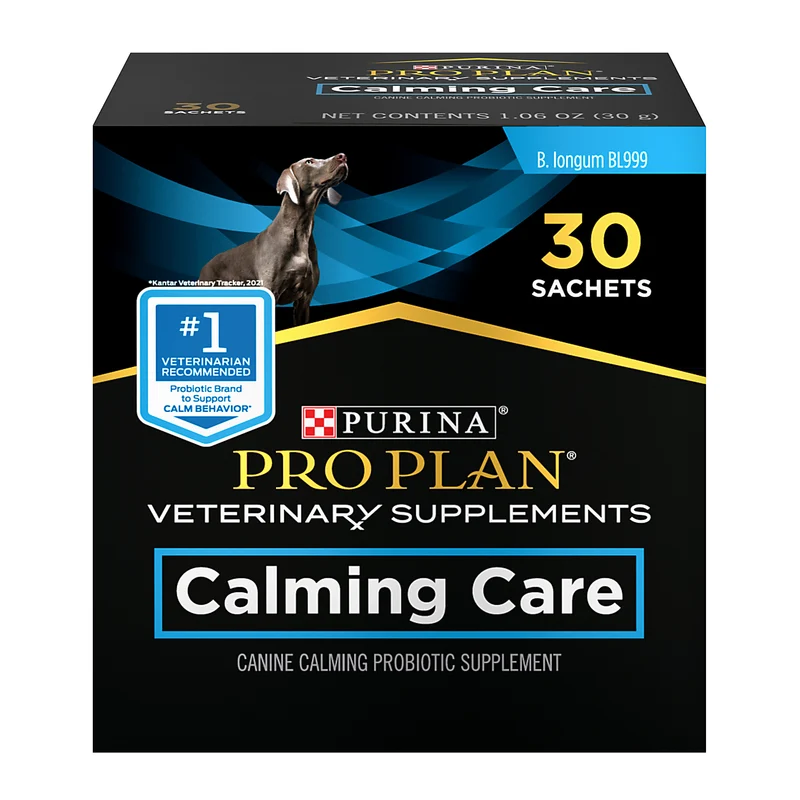 PURINA Pro Plan Veterinary Supplements Calming Care Dog Probiotic Anxiety Supplements 30X1G