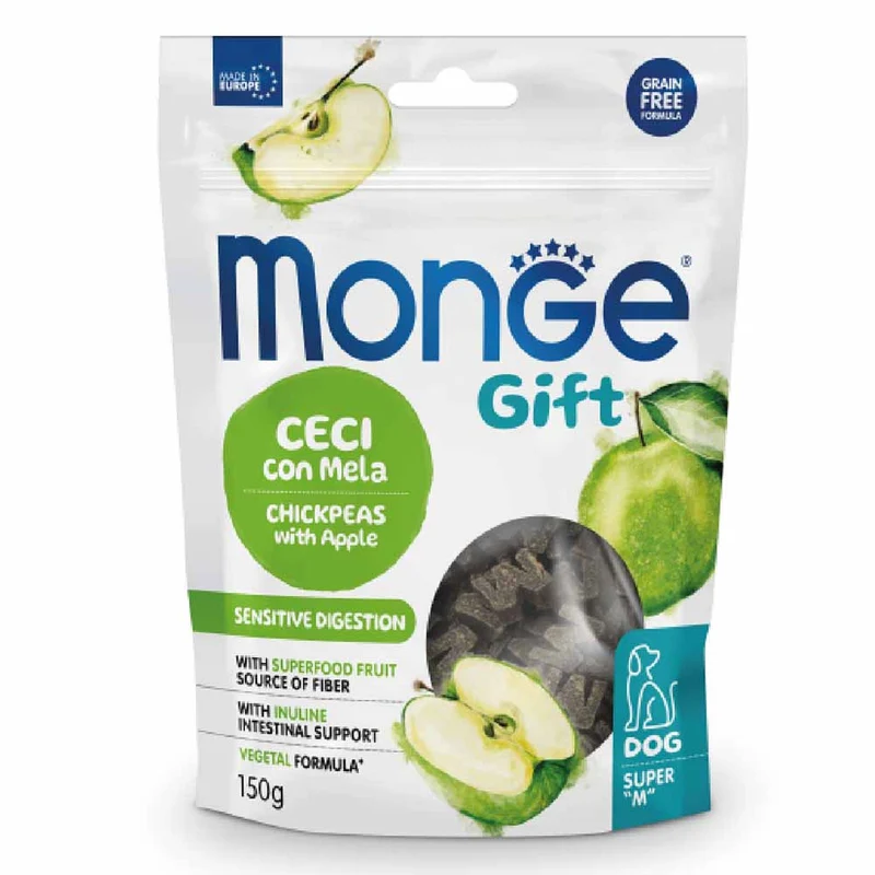 Alimento cane Monge Gift Super M Sensitive Digestion Ceci con Mela 150g