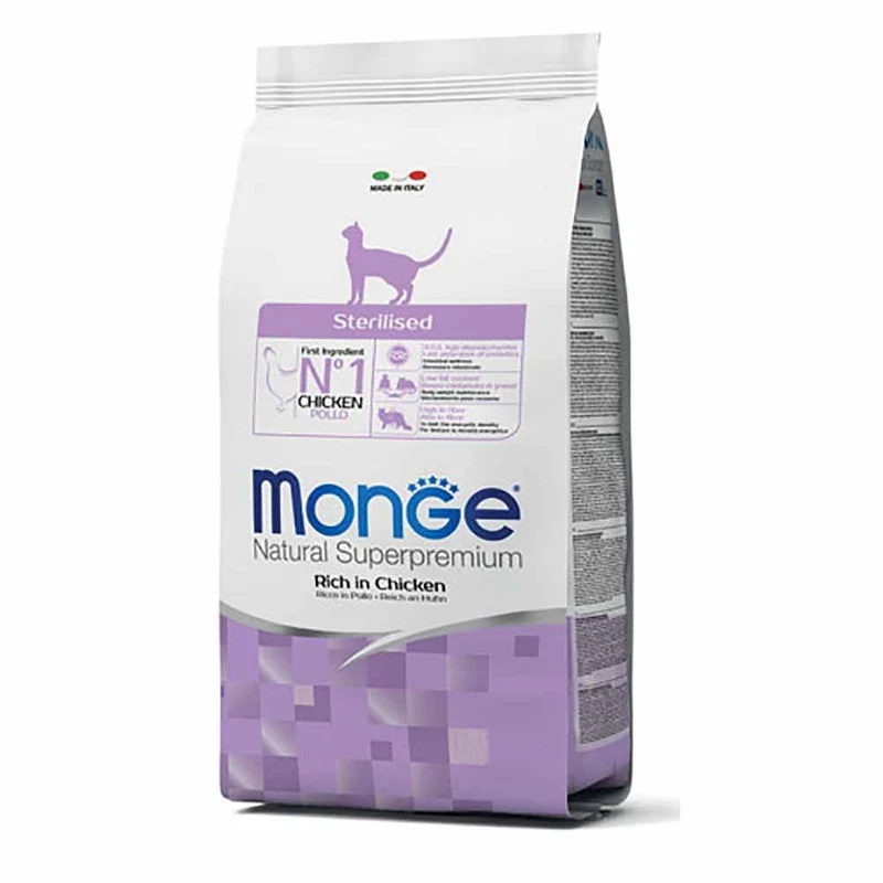Alimento gatto Monge Natural sterilised pollo 1,5kg