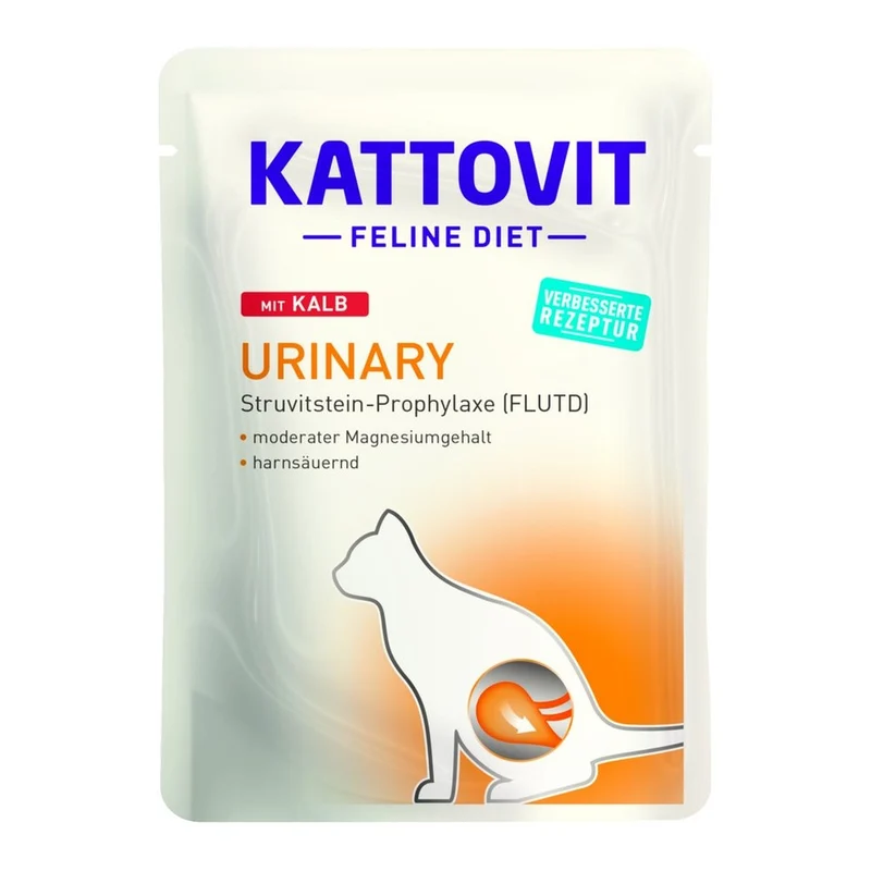 Busta Kattovit Feline Diet Urinary Vitello per Gatti 85g