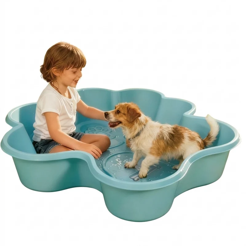 Bud & Billy Rigid Non-Slip Portable Dog Pool 113.5x110.3x25cm