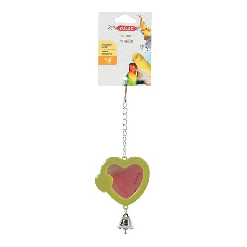 Gioco per uccelli specchio a cuore Zolux 1pezzo