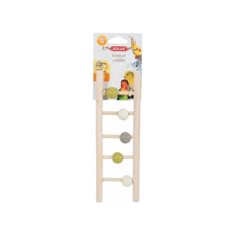 Gioco per uccelli scaletta in legno 5 pioli Zolux