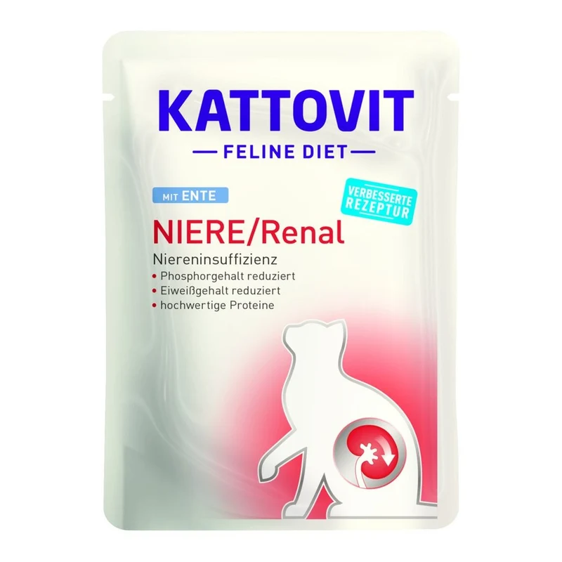 Busta Kattovit Feline Diet Renal Anatra per Gatti 85g