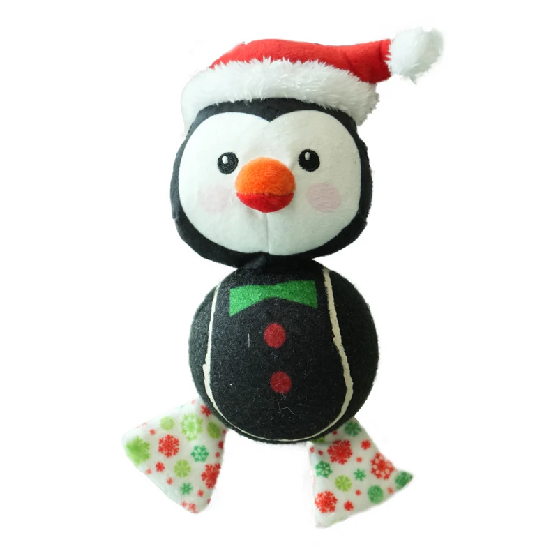 Bobby Christmas Penguin Friends Dog Plush Toy 19cm