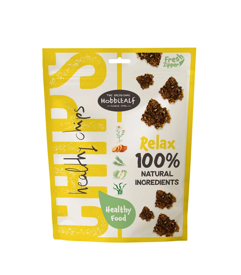 Hobbitalf Air Dried Healthy Chips Relax Dog Treats 180g