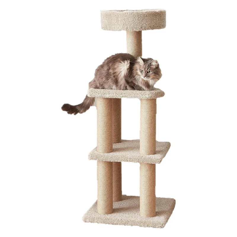 Regalia Cozy Cat Tree Tower & Scratching Post 45.7x45.7x116.8cm