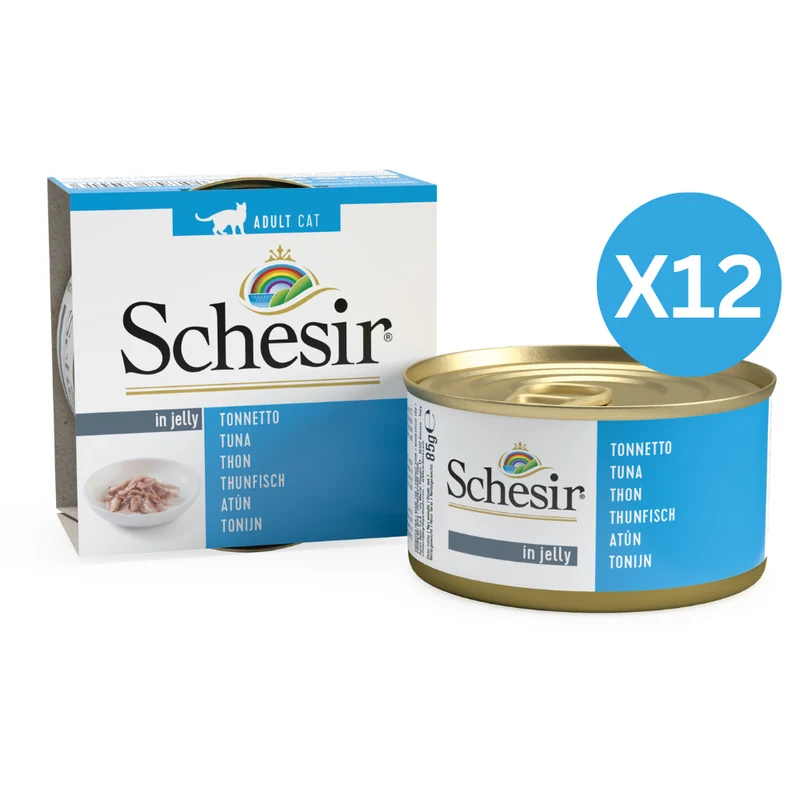 Schesir Tuna in Jelly Wet Cat Food 85G - Pack of 12