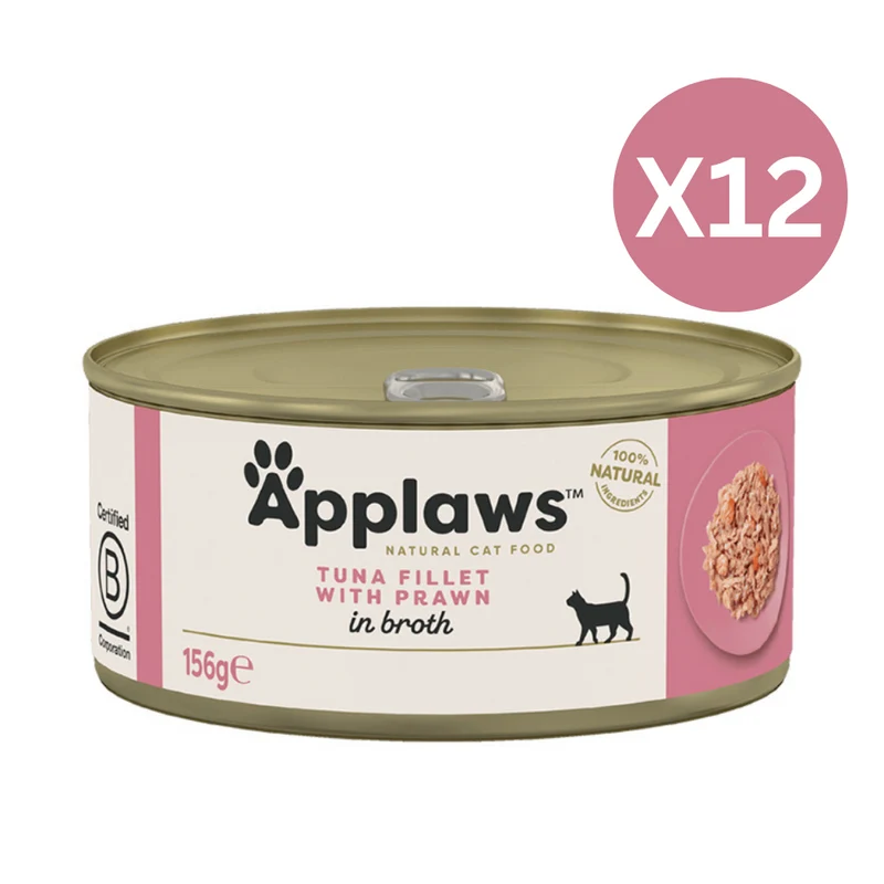 Applaws Tuna & Prawn Adult Wet Cat Food 156G - Pack of 12