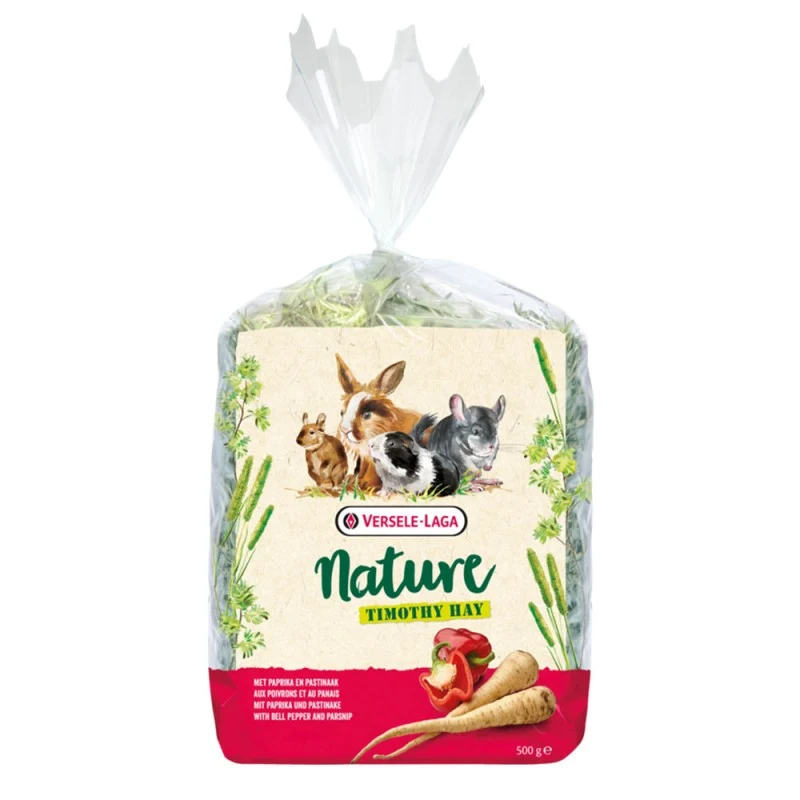 Versele-Laga Nature Timothy Hay Peperone e Pastinaca - Fieno - 500 g