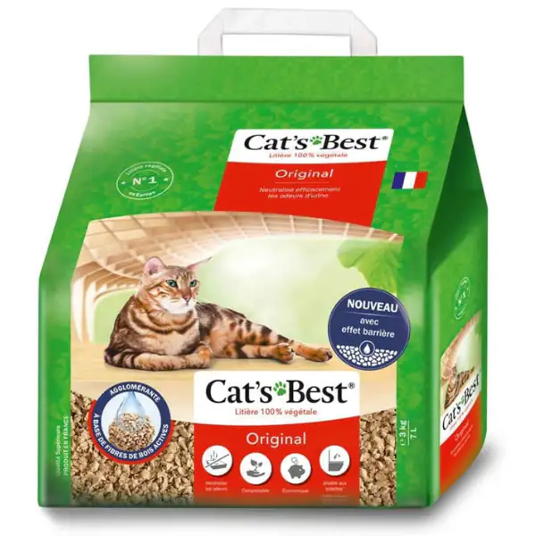 Lettiera Vegetale Cat's Best Original lettiera agglomerante e incapsulante