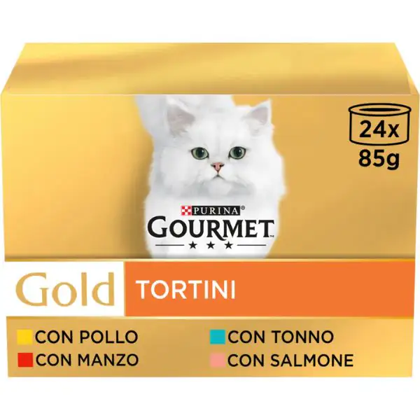 Purina Gourmet Gold Tortini Umido Gatto Multipack 24x85g