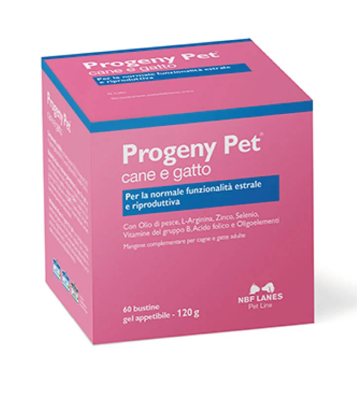 NBF Lanes Progeny Pet - Supporto alla Fertilità e Riproduzione - 60 buste