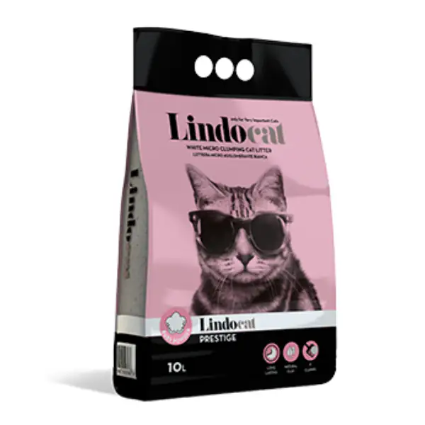 Lindocat Prestige lettiera agglomerante in bentonite bianca profumata