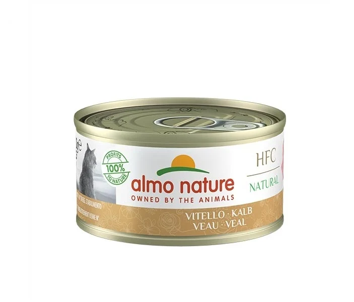 ALMO NATURE HFC NATURAL CATS 24X70 G VITELLO