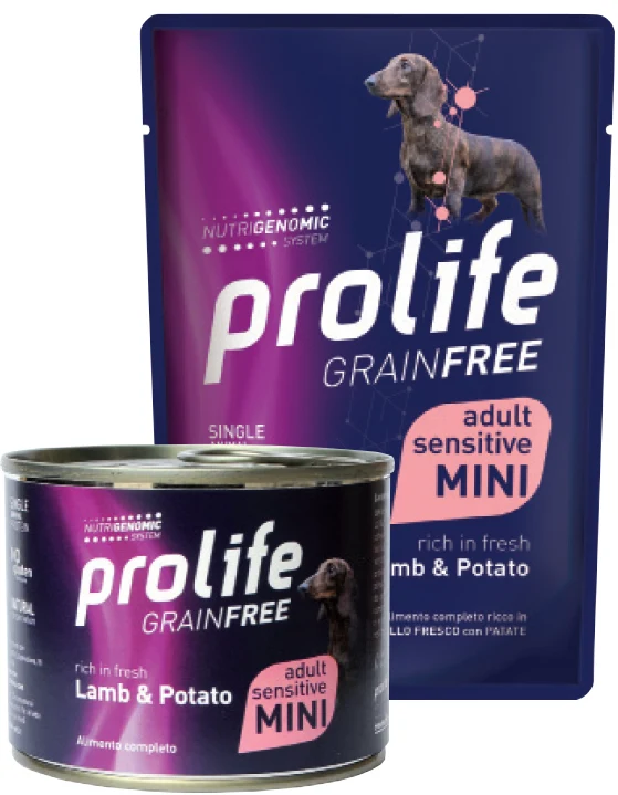 Prolife Cane Grain Free Sensitive Adulto Mini Agnello & Patate Busta 100 g