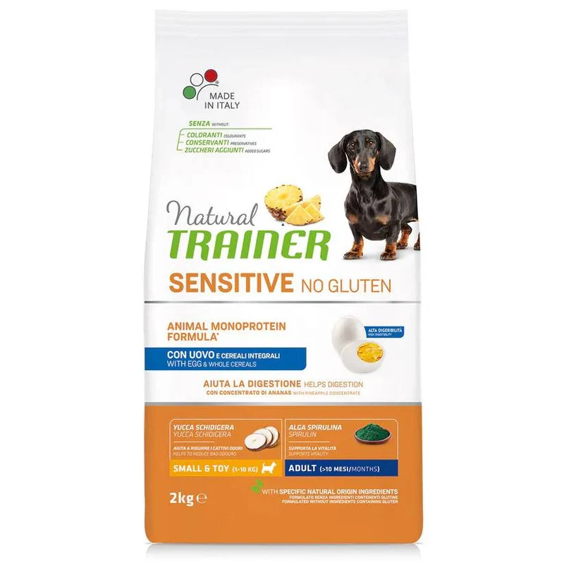Natural Trainer Sensitive No Gluten Adult Mini con Uova - 2 kg