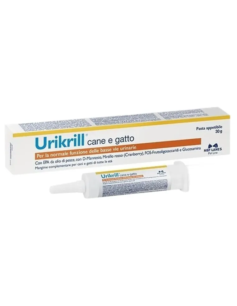 NBF Lanes Urikrill Pasta - Supporto per le Vie Urinarie Cani e Gatti - 30 g